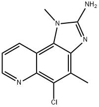 2-AMINO-5-CHLORO-3,4-DIMETHYL-3H-IMIDAZO[4,5-F]QUINOLINE 结构式