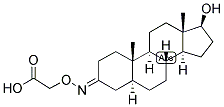 5-ALPHA-ANDROSTAN-17-BETA-OL-3-ONE 3-O-CARBOXYMETHYLOXIME 结构式