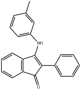 3-((3-METHYLPHENYL)AMINO)-2-PHENYLINDEN-1-ONE 结构式