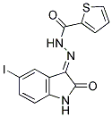 5-IODO-3-(THIOPHENE-2-CARBOXYLHYDRAZIDYL)-2-OXOINDOLINE 结构式