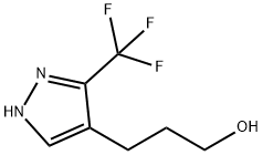 3-(3-TRIFLUOROMETHYL-1H-PYRAZOL-4-YL)-PROPAN-1-OL 结构式