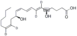 LEUKOTRIENE B4-6,7,14,15-D4 结构式