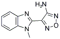 4-(1-METHYL-1H-BENZIMIDAZOL-2-YL)-1,2,5-OXADIAZOL-3-AMINE 结构式