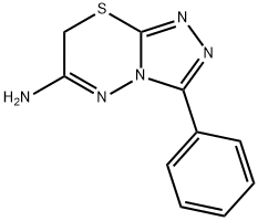 3-Phenyl-7H-[1,2,4]triazolo[3,4-b][1,3,4]thiadiazin-6-amine 结构式
