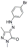 (4E)-1,3-DIMETHYL-1H-PYRAZOLE-4,5-DIONE 4-[(4-BROMOPHENYL)HYDRAZONE] 结构式