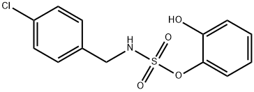 N-(4-CHLOROBENZYL)2-HYDROXYPHENYLSULFAMATE 结构式