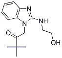 1-[2-(2-HYDROXY-ETHYLAMINO)-BENZOIMIDAZOL-1-YL]-3,3-DIMETHYL-BUTAN-2-ONE 结构式