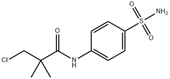 N-[4-(AMINOSULFONYL)PHENYL]-3-CHLORO-2,2-DIMETHYLPROPANAMIDE 结构式