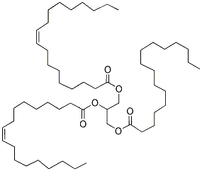 1,2-油酸-3-棕榈酸甘油酯 结构式