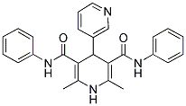 2,6-DIMETHYL-N3,N5-DIPHENYL-4-(PYRIDIN-3-YL)-1,4-DIHYDROPYRIDINE-3,5-DICARBOXAMIDE 结构式