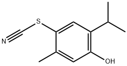 2-异丙基-5-甲基-4-硫氰酸基苯酚 结构式