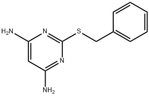 2-苄硫基-4,6-二氨基嘧啶 结构式