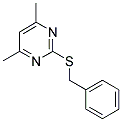 2-BENZYLSULFANYL-4,6-DIMETHYL-PYRIMIDINE 结构式