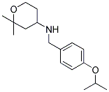 (2,2-DIMETHYL-TETRAHYDRO-PYRAN-4-YL)-(4-ISOPROPOXY-BENZYL)-AMINE 结构式