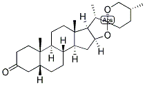 5-BETA, 20,22-ALPHA, 25D-SPIROSTAN-3-ONE 结构式