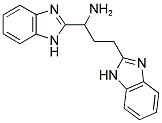 1,3-BIS(1H-BENZIMIDAZOL-2-YL)PROPAN-1-AMINE 结构式