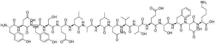 Arg-Asp-Tyr-Ser-Glu-Leu-Ala-Leu-Asn-Val-Thr-Glu-Ser-Phe-Asp-Lys 结构式