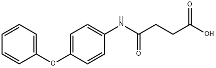 4-OXO-4-[(4-PHENOXYPHENYL)AMINO]BUTANOIC ACID 结构式