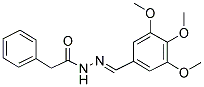 2-PHENYL-N'-[(E)-(3,4,5-TRIMETHOXYPHENYL)METHYLIDENE]ACETOHYDRAZIDE 结构式