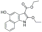 2-ETHOXY-5-HYDROXY-1H-BENZO[G]INDOLE-3-CARBOXYLIC ACID ETHYL ESTER 结构式