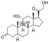 5-ALPHA-PREGNAN-11-ALPHA, 21-DIOL-3,20-DIONE 结构式