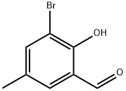 3-溴-2-羟基-5-甲基苯甲醛 结构式