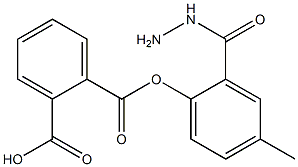 2-(2-(对甲苯基)肼-1-羰基)苯甲酸 结构式