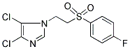 4,5-DICHLORO-1-(2-[(4-FLUOROPHENYL)SULFONYL]ETHYL)-1H-IMIDAZOLE 结构式