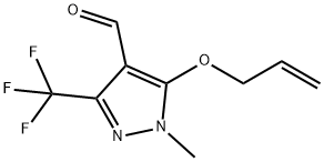 5-(ALLYLOXY)-1-METHYL-3-(TRIFLUOROMETHYL)-1H-PYRAZOLE-4-CARBALDEHYDE 结构式