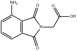 (4-AMINO-1,3-DIOXO-1,3-DIHYDRO-ISOINDOL-2-YL)-ACETIC ACID 结构式