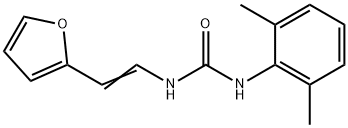 N-(2,6-DIMETHYLPHENYL)-N'-[2-(2-FURYL)VINYL]UREA 结构式