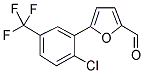 5-[2-CHLORO-5-(TRIFLUOROMETHYL)PHENYL]-2-FURALDEHYDE 结构式