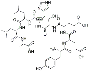 TYR-GLU-GLU-SER-HIS-LEU-LEU-ALA 结构式