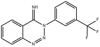 3-[3-(TRIFLUOROMETHYL)PHENYL]-1,2,3-BENZOTRIAZIN-4(3H)-IMINE 结构式