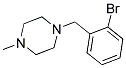 1-[(2-BROMOPHENYL)METHYL]-4-METHYLPIPERAZINE 结构式