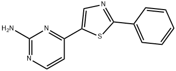 4-(2-PHENYL-1,3-THIAZOL-5-YL)-2-PYRIMIDINAMINE 结构式