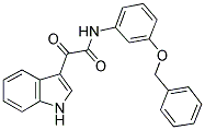 2-INDOL-3-YL-2-OXO-N-(3-(BENZYLOXY)PHENYL)ETHANAMIDE 结构式