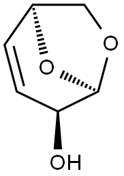 1,6-ANHYDRO-2,3-DIDEOXY-B-THREO-HEX-2-ENOPYRANOSE 结构式