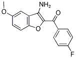 (3-AMINO-5-METHOXY-BENZOFURAN-2-YL)-(4-FLUORO-PHENYL)-METHANONE 结构式