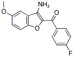 (3-Amino-5-methoxy-benzofuran-2-yl)-(4-fluoro-phenyl)-methanone 结构式