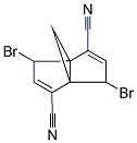 2,6-DIBROMO-4,8-DICYANOTRICYCLO[3.3.1.0(1,5)]NONA-3,7-DIENE 结构式