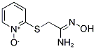 2-[(2-AMINO-2-HYDROXYIMINOETHYL)THIO]PYRIDINIUM-1-OLATE 结构式