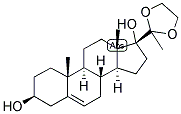 5-PREGNEN-3-BETA, 17-DIOL-20-ONE ETHYLENEKETAL 结构式