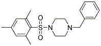 4-Benzyl-1-((2,4,6-trimethylphenyl)sulfonyl)piperazine 结构式