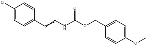 4-METHOXYBENZYL N-(4-CHLOROSTYRYL)CARBAMATE 结构式