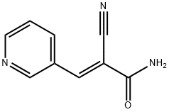 (E)-2-CYANO-3-(3-PYRIDINYL)-2-PROPENAMIDE 结构式