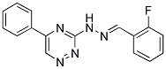 2-FLUOROBENZALDEHYDE (5-PHENYL-1,2,4-TRIAZIN-3-YL)HYDRAZONE 结构式