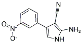 2-AMINO-4-(3-NITROPHENYL)-1H-PYRROLE-3-CARBONITRILE 结构式