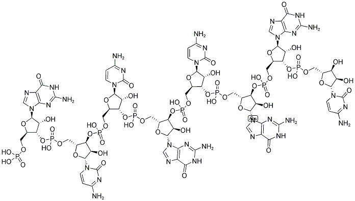 GCCGCGGC, 5'-PHOSPHORYLATED 结构式