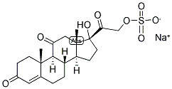 4-PREGNEN-17,21-DIOL-3,11,20-TRIONE 21-SULPHATE, SODIUM SALT 结构式